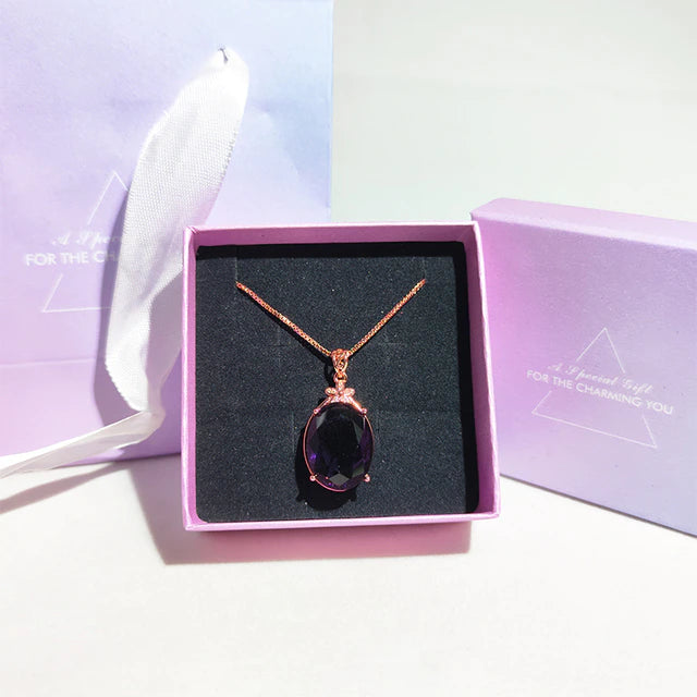 Amethyst Pendant Necklace