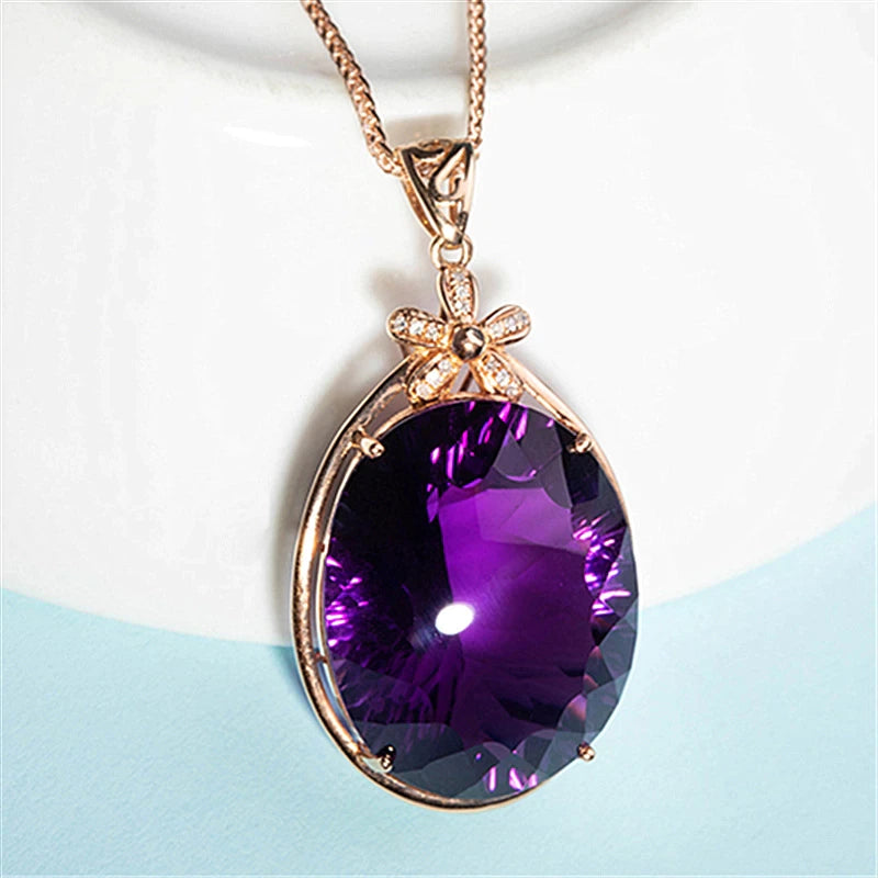 Amethyst Pendant Necklace