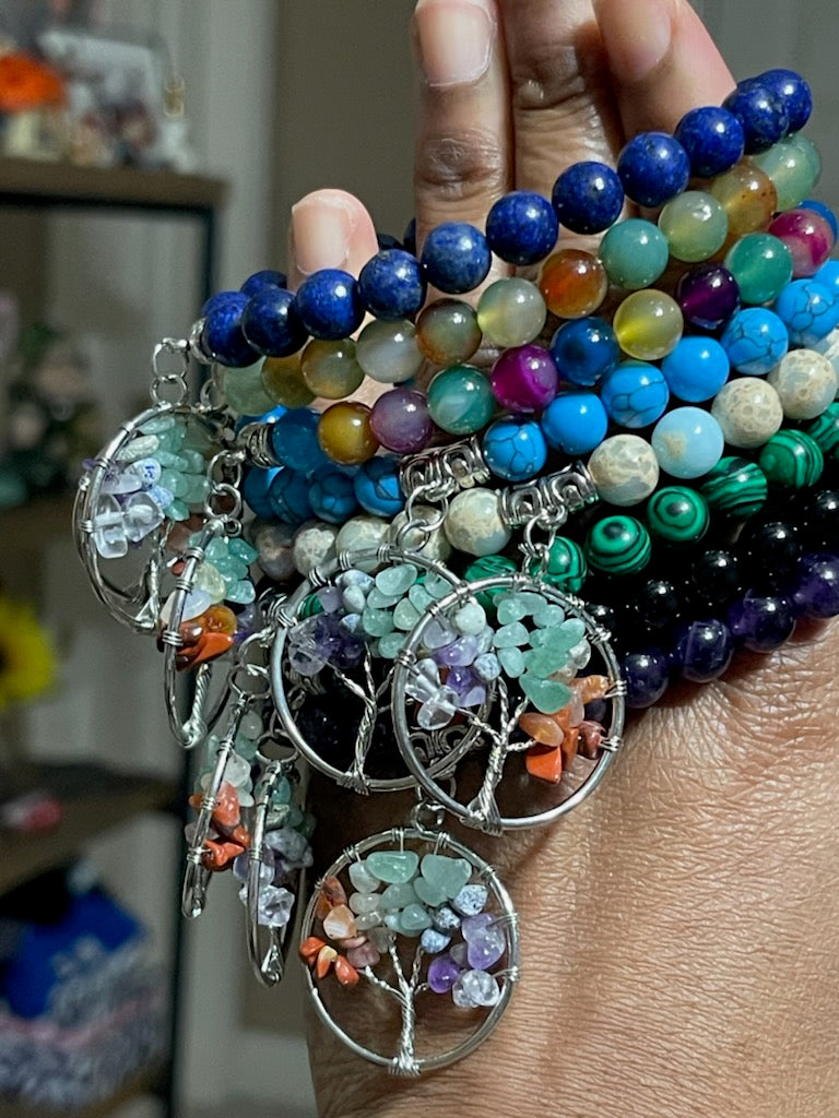 Chakra Tree of Life Stone Bracelet