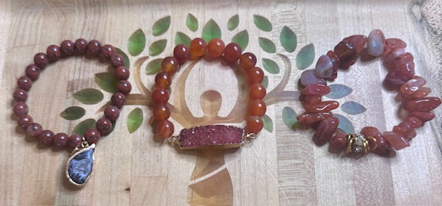 “Rooted Radiance” Healing Stack Bracelet Set