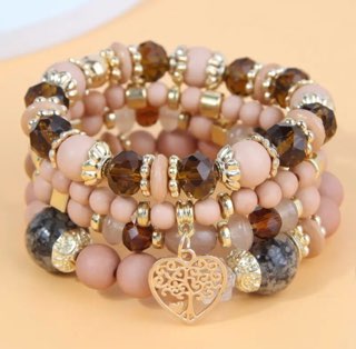 Tree of Life Wooden Beaded Bracelet