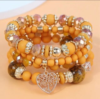 Tree of Life Wooden Beaded Bracelet