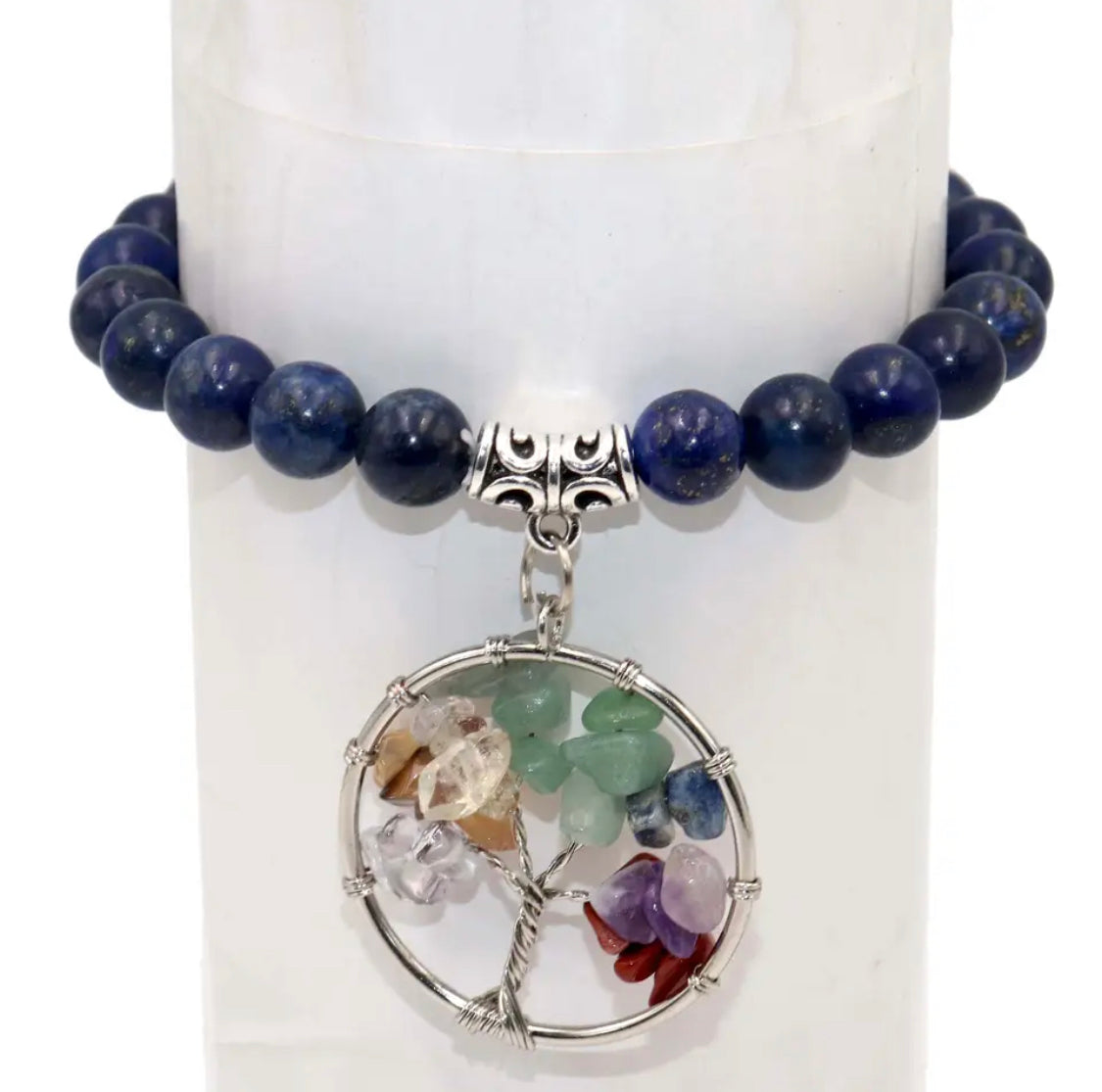 Chakra Tree of Life Stone Bracelet