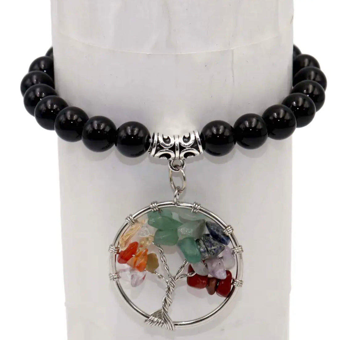 Chakra Tree of Life Stone Bracelet