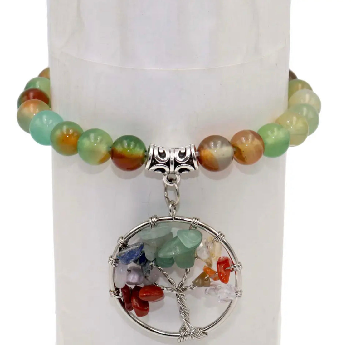 Chakra Tree of Life Stone Bracelet