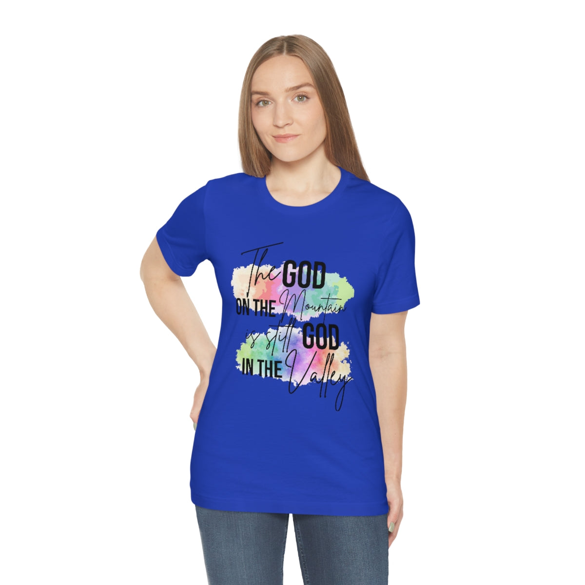 GOD & The Mountain Unisex Jersey Short Sleeve Tee