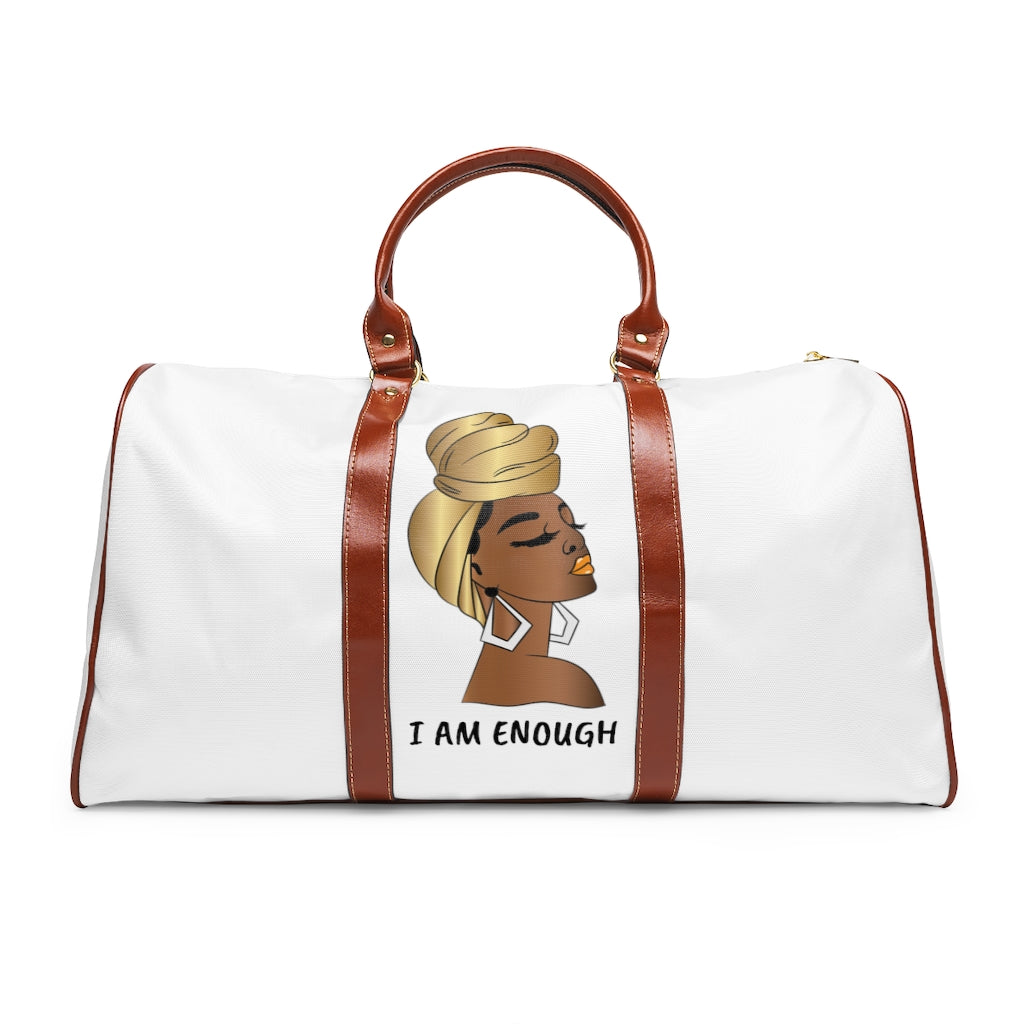 “I AM ENOUGH” Waterproof Travel Bag