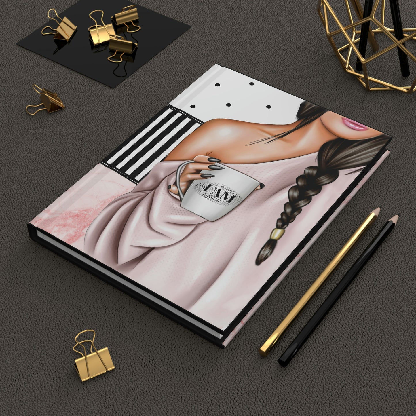 I AM (Brunette) Hardcover Journal Matte