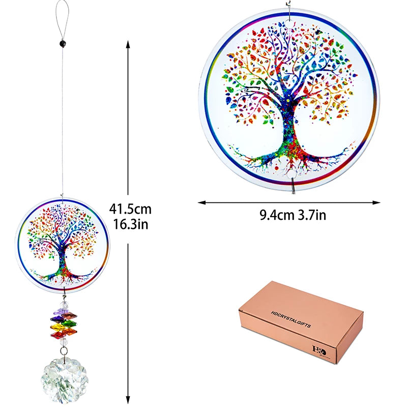 Chakra Tree of Life Suncatcher
