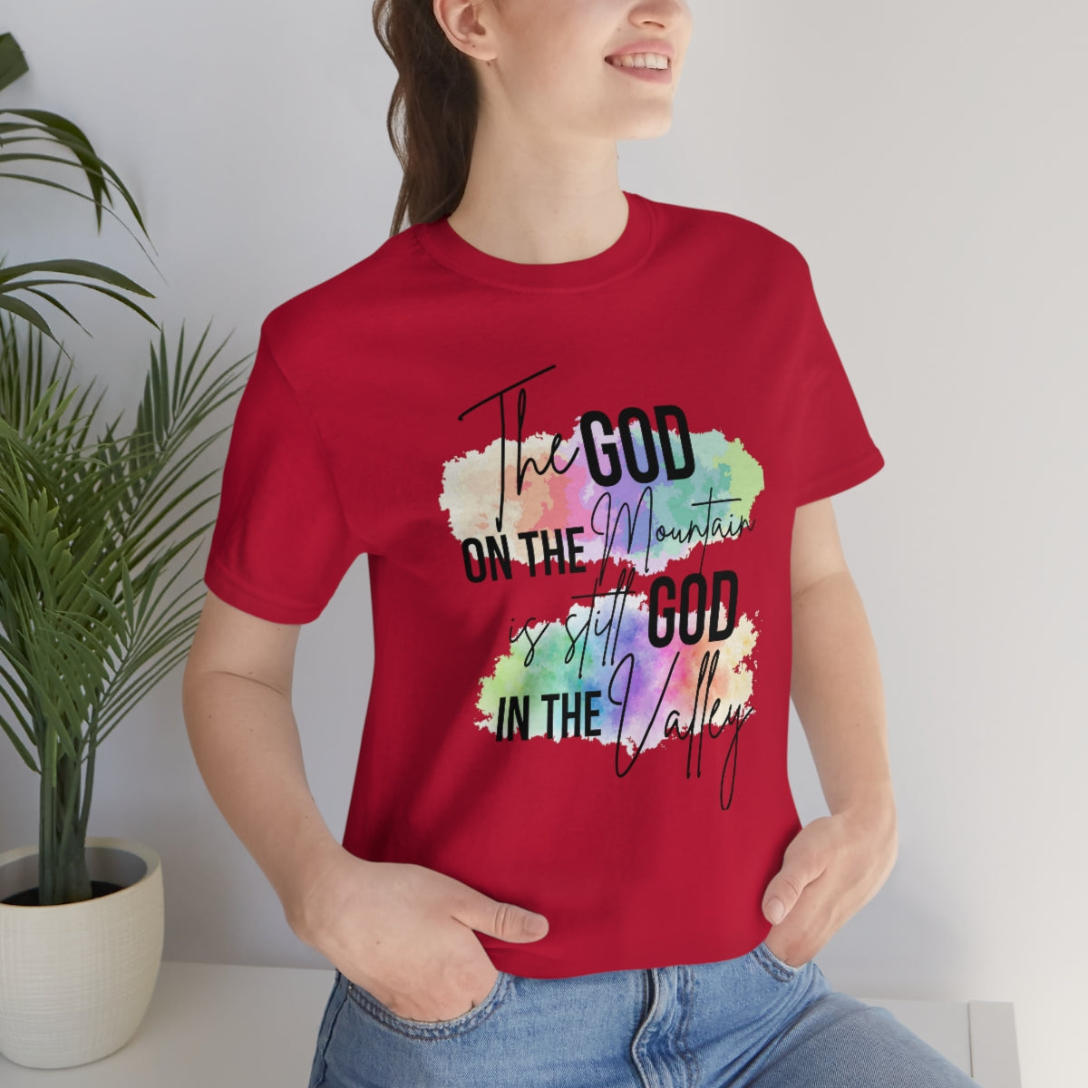 GOD & The Mountain Unisex Jersey Short Sleeve Tee