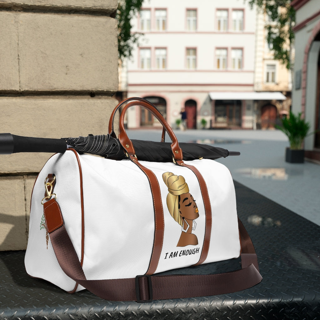 “I AM ENOUGH” Waterproof Travel Bag