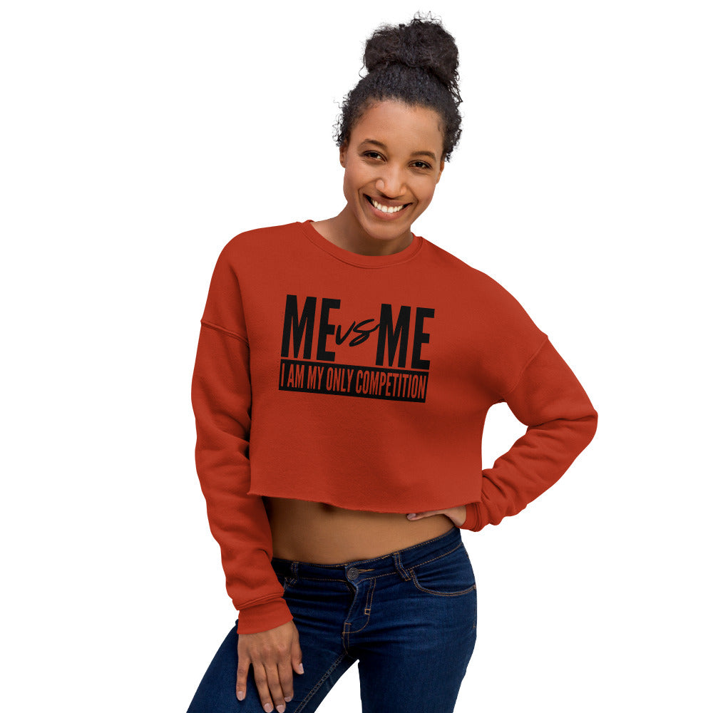 Me vs Me Crop Sweatshirt