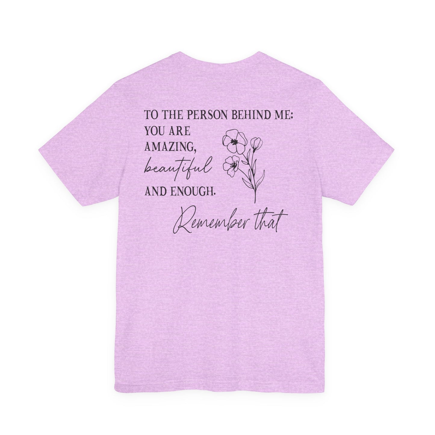 You Matter Tee — Inspirational Pocket Front & Floral Back Motivational T-Shirt