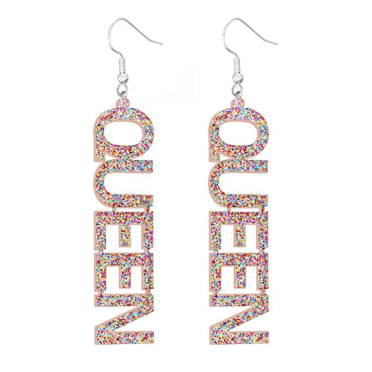 Queen Acrylic Earrings