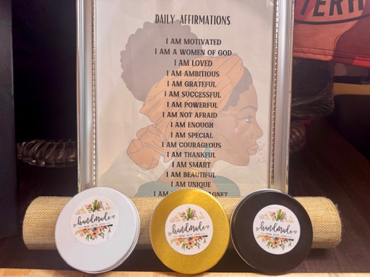 Affirmation Body Butter Trio Collection..........“More Than Moisture—It’s a Mindset.”