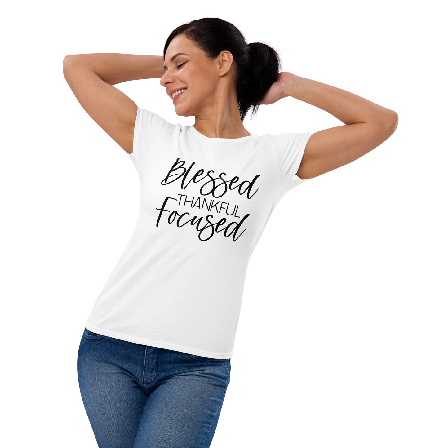 Blessed, thankful, Focused SS Tee