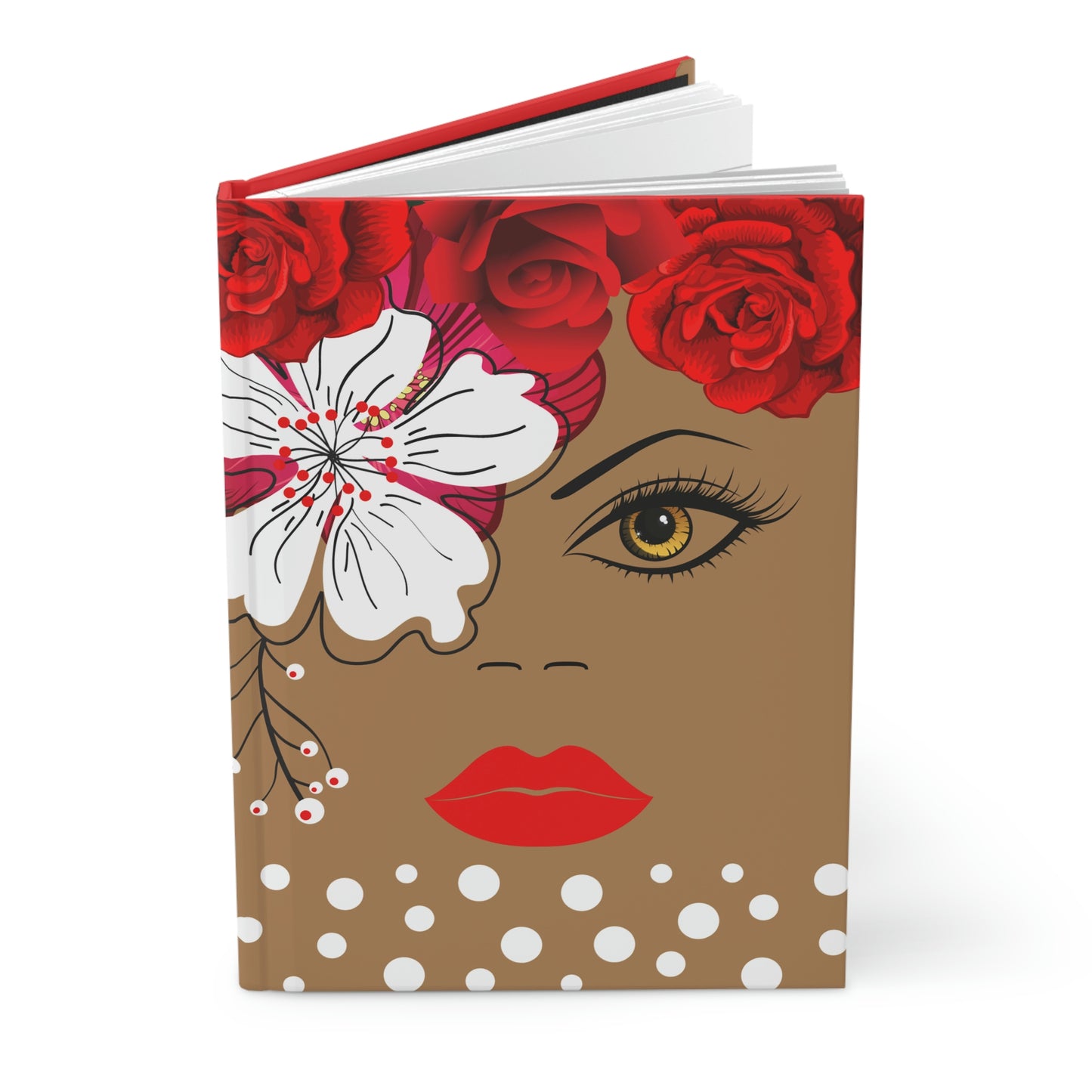 Queen Red & Brown Hardcover Journal Matte