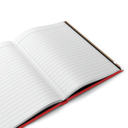 Queen Red & Brown Hardcover Journal Matte