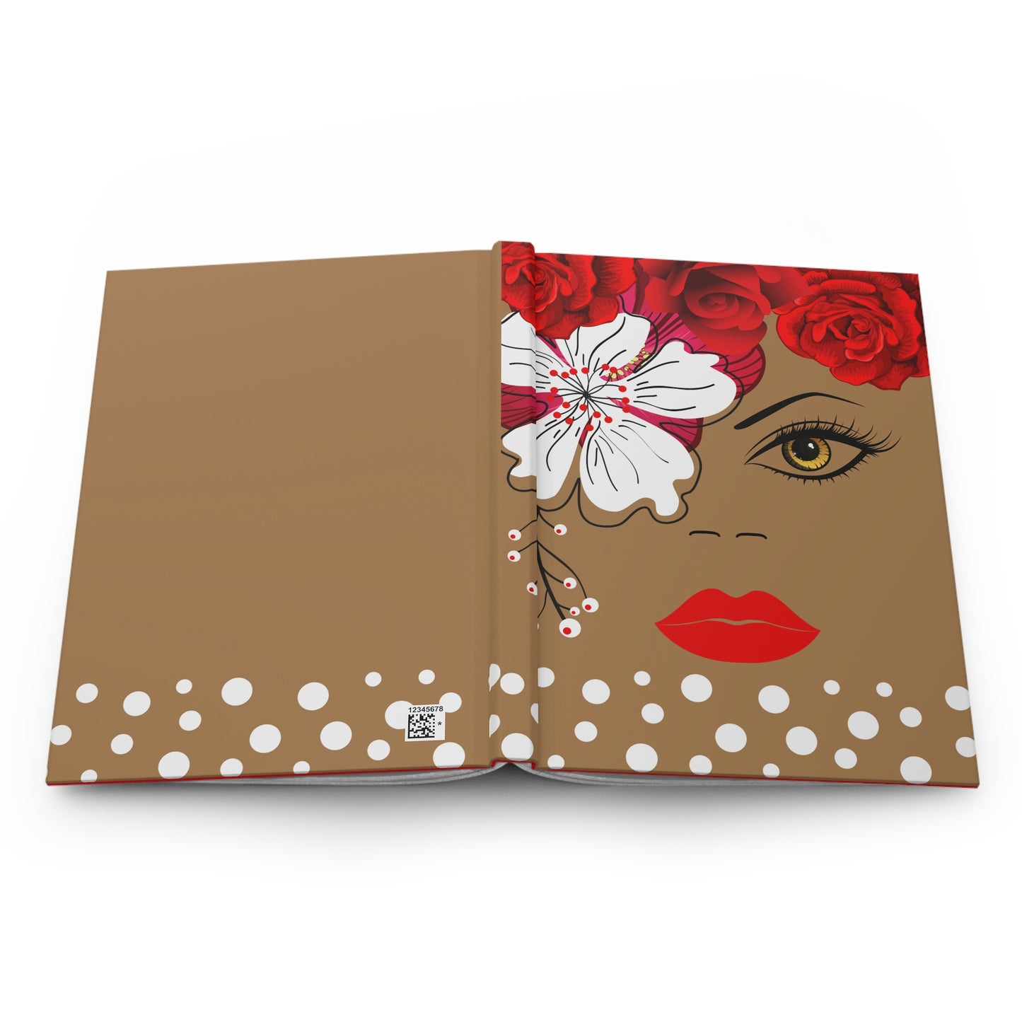 Queen Red & Brown Hardcover Journal Matte